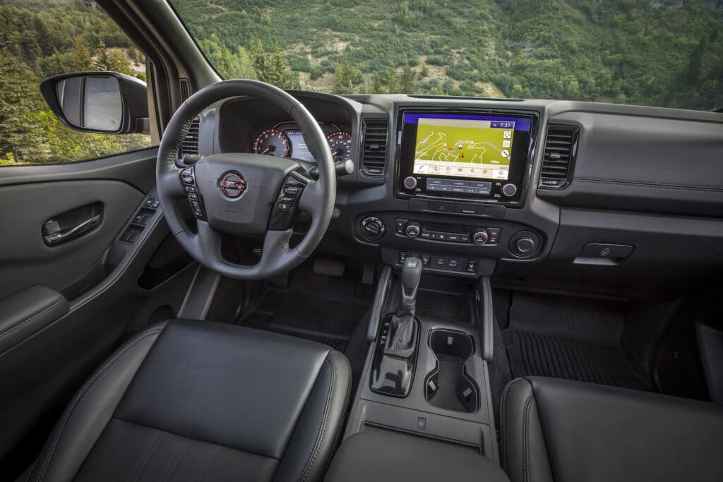 2022 Nissan Frontier brown interior